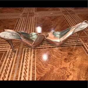 Bronze guess heels